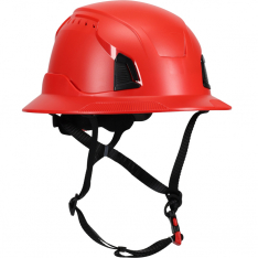PIP 280-HP1491RV-FB-15, Traverse, Safety Helmets, Red, OS, Full Brim, Vented, Industrial Climbing He